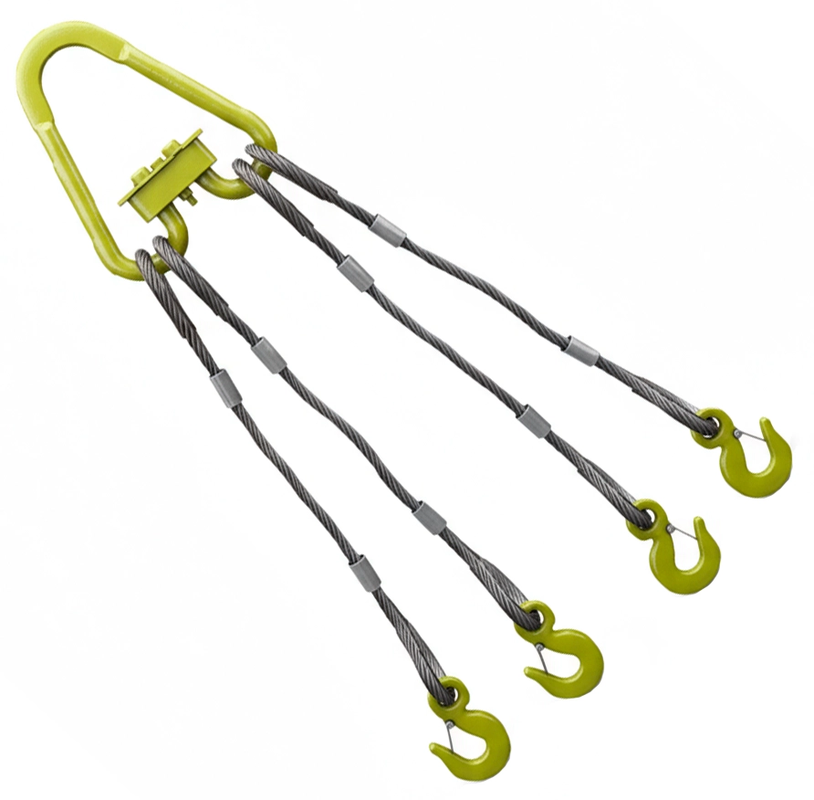 Строп канатный четырехветвевой 4СК-1т 2.5м (опрессовка)