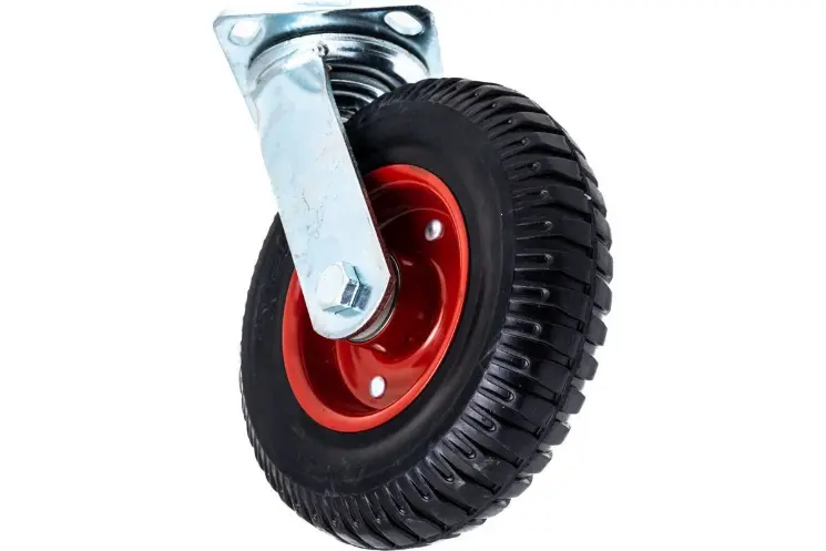 PS 250 - Литое колесо с протект. резиной 250 мм (шарикоподш., поворот. площадка, мет. обод)